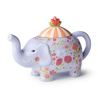 Certified International Menagerie 3-D Elephant Teapot