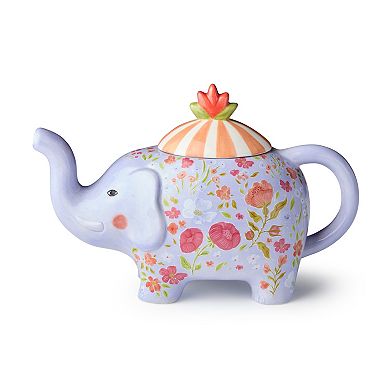 Certified International Menagerie 3-D Elephant Teapot