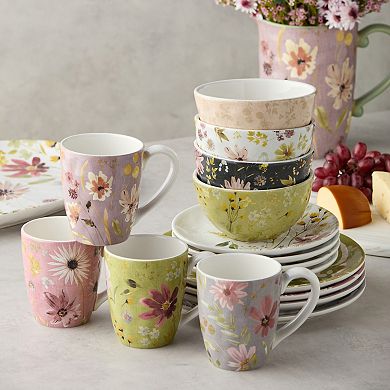 Certified International Wildflowers 16-Piece Dinnerware Set Service for 4