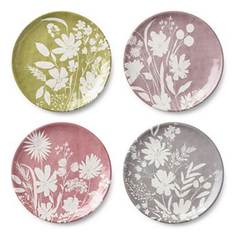 Certified International Wildflowers Set of 4 Dinner Plates 10.5-inches