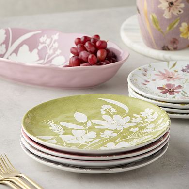 Certified International Wildflowers Set of 4 Dinner Plates 10.5-inches