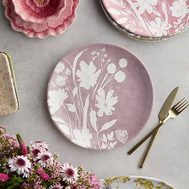 Certified International Wildflowers Set of 4 Dinner Plates 10.5-inches