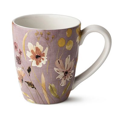 Certified International Wildflowers Set of 4 Mug 16 oz. Assorted Designs