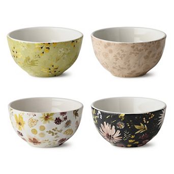 Certified International Wildflowers Set of 4 Ice Cream Bowls