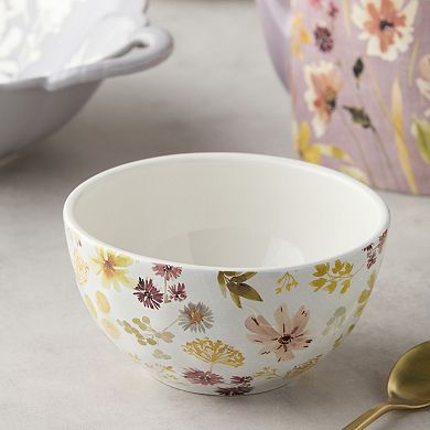 Certified International Wildflowers Set of 4 Ice Cream Bowls