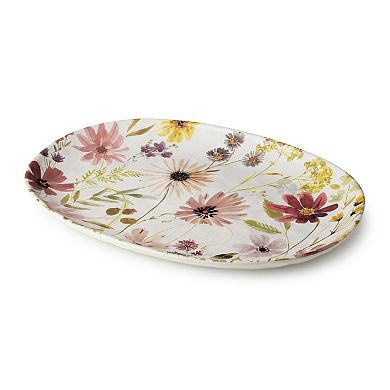 Certified International Wildflowers Oval Platter