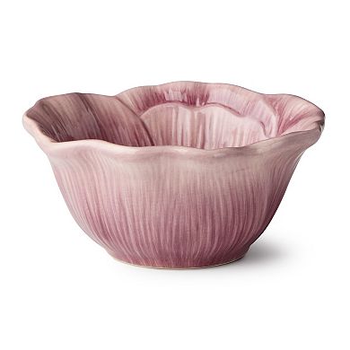 Certified International Wildflowers 4-Piece 3-D Floral Ice Cream Bowl Set