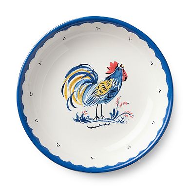 Certified International French Rooster 4-Piece Soup Bowl Set