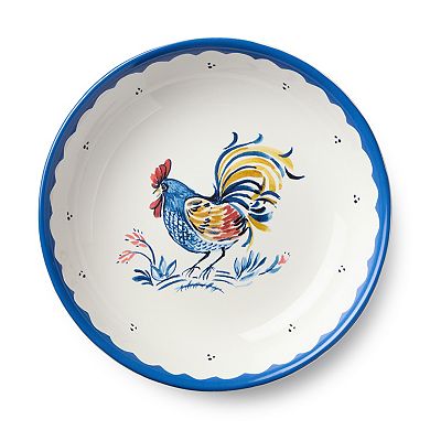 Certified International French Rooster 4-Piece Soup Bowl Set