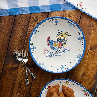 Certified International French Rooster 13-Inch Serving Bowl