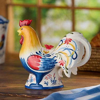 Certified International French Rooster 3-D Teapot