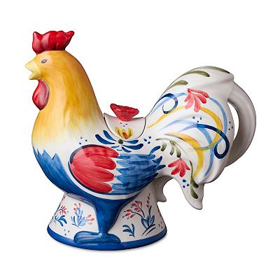 Certified International French Rooster 3-D Teapot