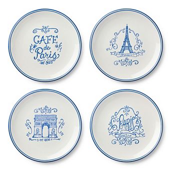 Certified International Bistro 9-Inch Salad Plate 4-Pack