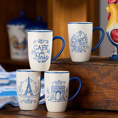 Certified International Bistro Mug 14-oz. 4-Pack