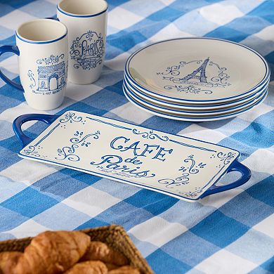 Certified International Bistro Rectangular Tray with Handles