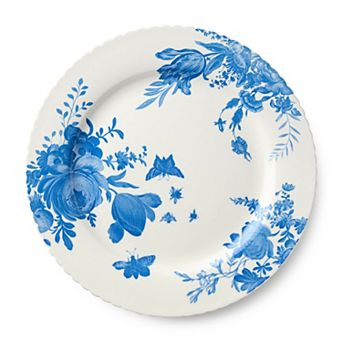 Certified International Gabrielle Blue Set of 6 Dinner Plates