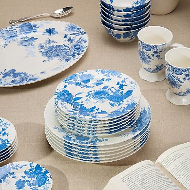 Certified International Gabrielle Blue Set of 6 Salad Plates