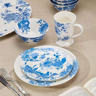 Certified International Gabrielle Blue Set of 6 Salad Plates