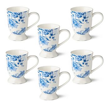 Certified International Gabrielle Blue Set of 6 Mugs