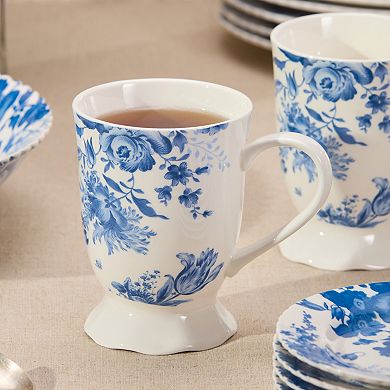 Certified International Gabrielle Blue Set of 6 Mugs