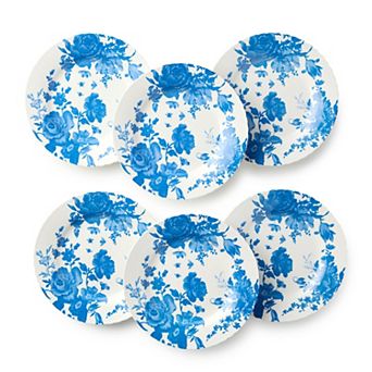 Certified International Gabrielle Blue 6-inch Set of 6 Canape Plates