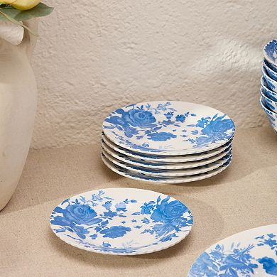 Certified International Gabrielle Blue 6-inch Set of 6 Canape Plates