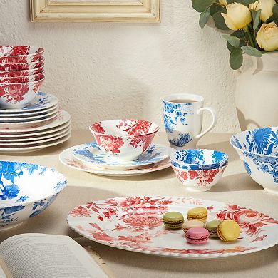 Certified International Gabrielle Blue 6-inch Set of 6 Canape Plates