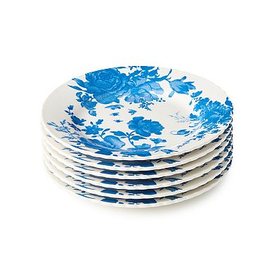 Certified International Gabrielle Blue 6-inch Set of 6 Canape Plates