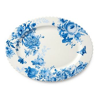 Certified International Gabrielle Blue Oval Platter