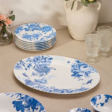 Certified International Gabrielle Blue Oval Platter