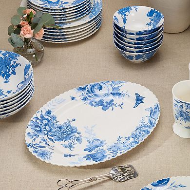 Certified International Gabrielle Blue Oval Platter