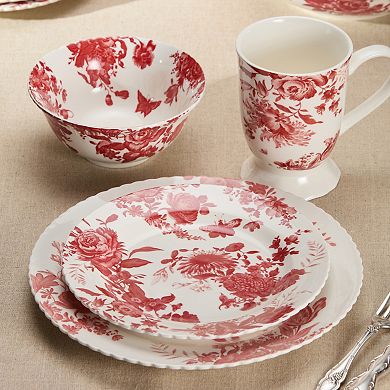 Certified International Gabrielle Rose Set of 6 Salad Plates