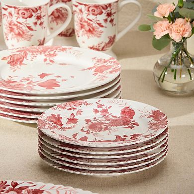 Certified International Gabrielle Rose Set of 6 Salad Plates