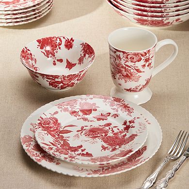 Certified International Gabrielle Rose Set of 6 Salad Plates