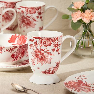 Certified International Gabrielle Rose Set of 6 Mugs