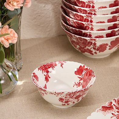 Certified International Gabrielle Rose 6-Piece All-Purpose Bowl Set