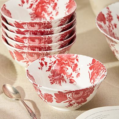 Certified International Gabrielle Rose 6-Piece 6-Inch All-Purpose Bowl Set