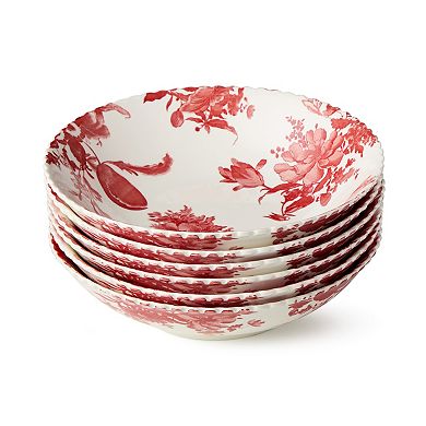Certified International Gabrielle Rose 6-Piece Soup Bowl Set
