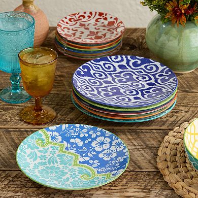 Certified International Pavillion Set of 6 Assorted Salad Plates