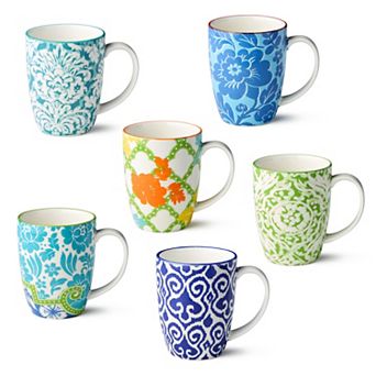 Certified International Pavillion Set of 6 Assorted Mugs