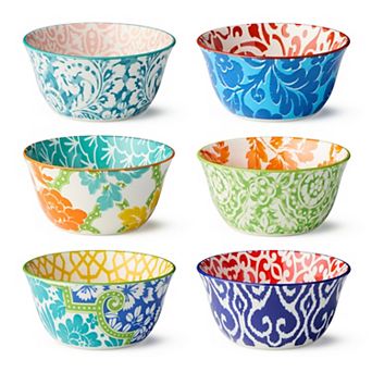 Certified International Pavillion Set of 6 All Purpose Bowls