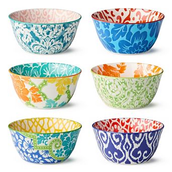 Certified International Pavillion Set of 6 All Purpose Bowls