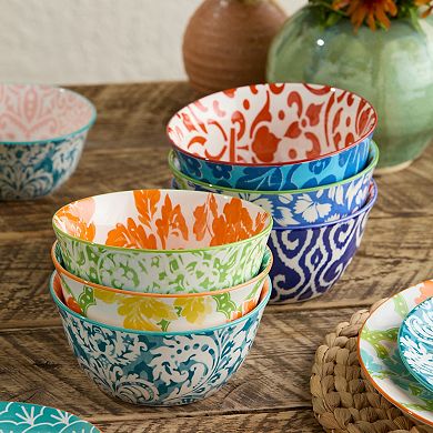 Certified International Pavillion Set of 6 All Purpose Bowls