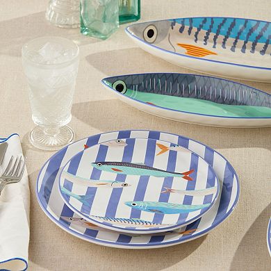 Certified International Something Fishy Set of 4 Salad Plates