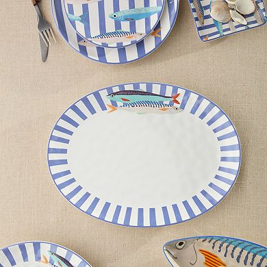 Certified International Something Fishy Oval Platter