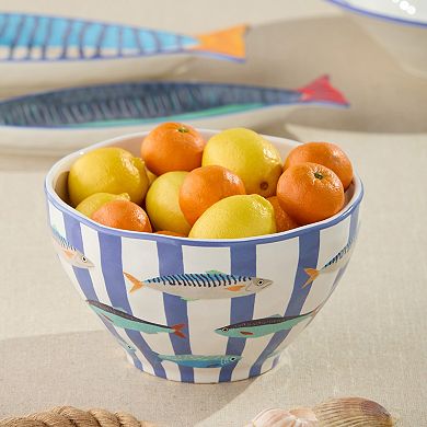 Certified International Something Fishy Deep Bowl