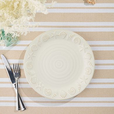 Certified International Coastline Set of 4 Dinner Plates