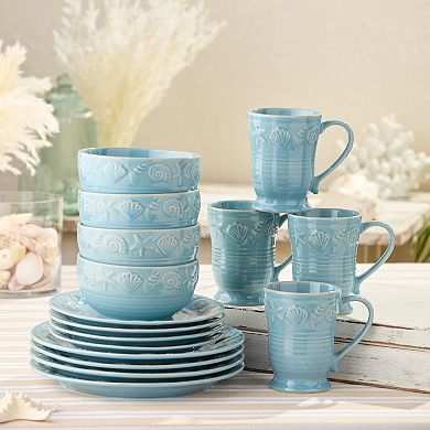 Certified International Coastline 16-Piece Dinnerware Set