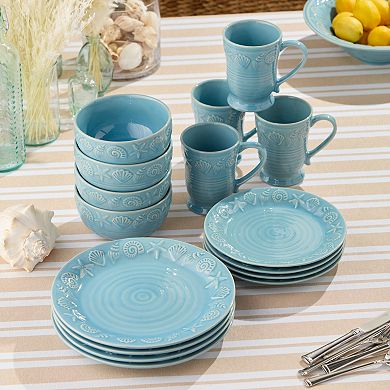 Certified International Coastline 16-Piece Dinnerware Set