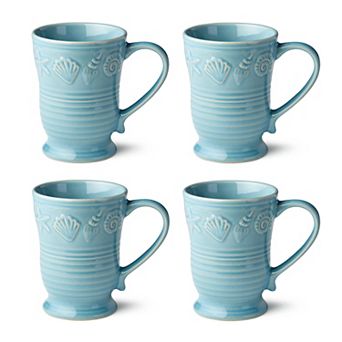 Certified International Coastline Set of 4 18-oz. Mugs